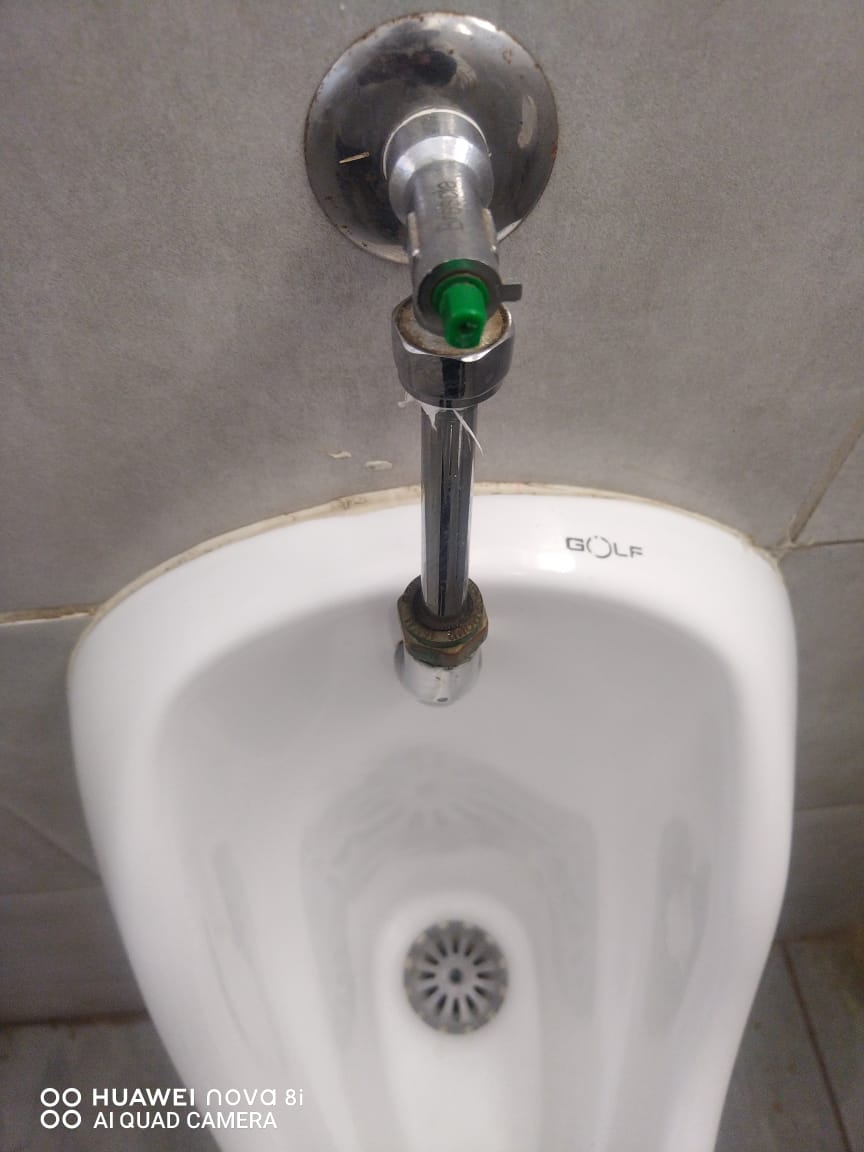 Wall-hung urinal install