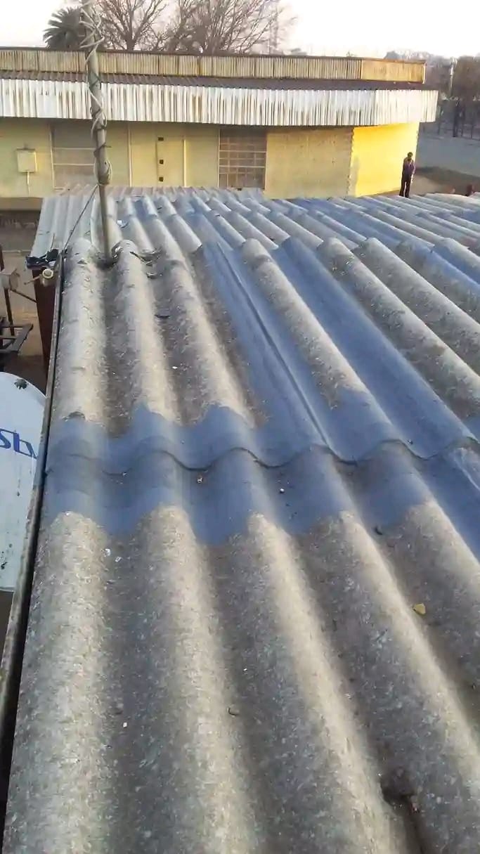 Concrete-tile roof close-up