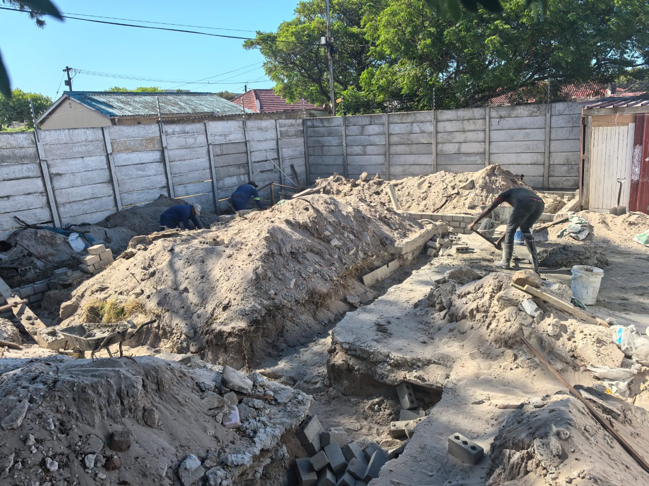 Foundation excavation