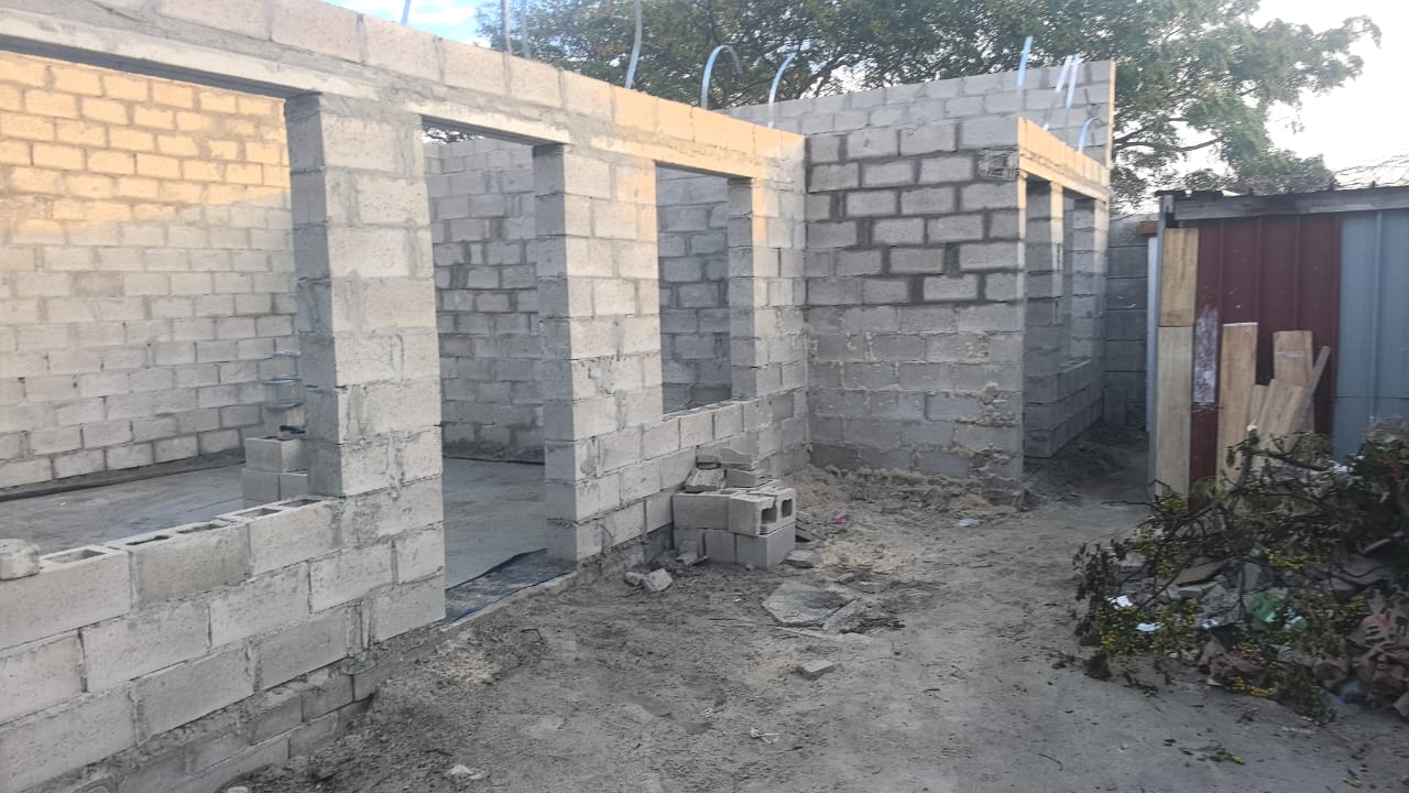 Internal walls of new build