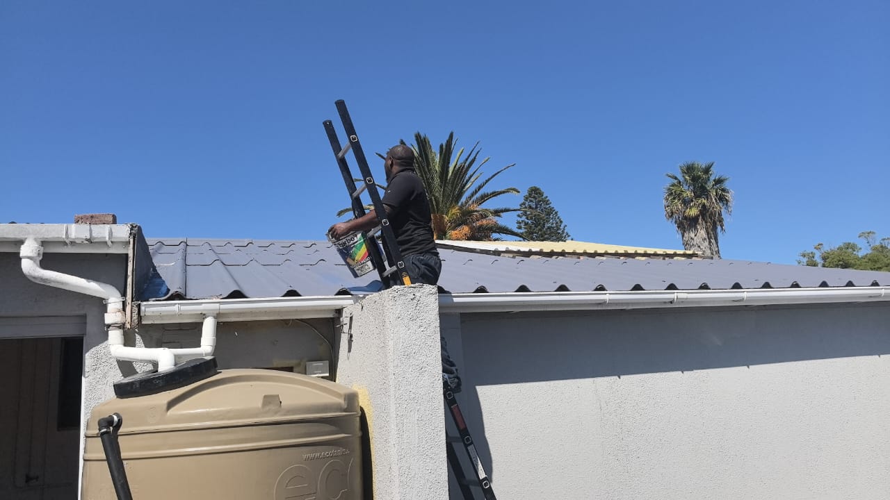 Roof with tank & chimney