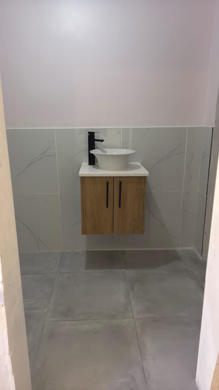 Wood-style vanity