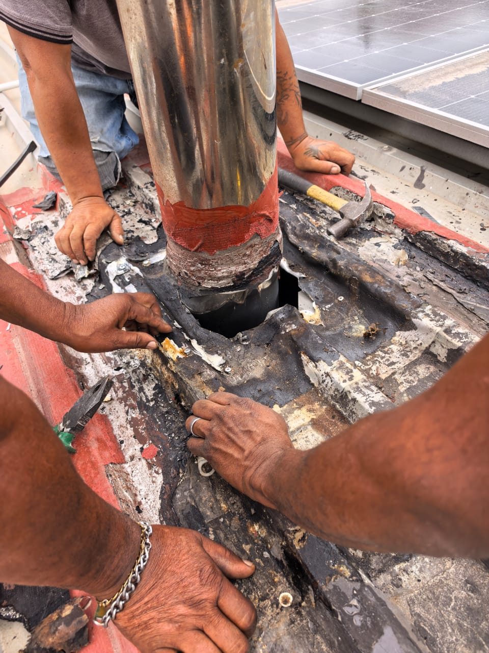 Geyser pipe repair