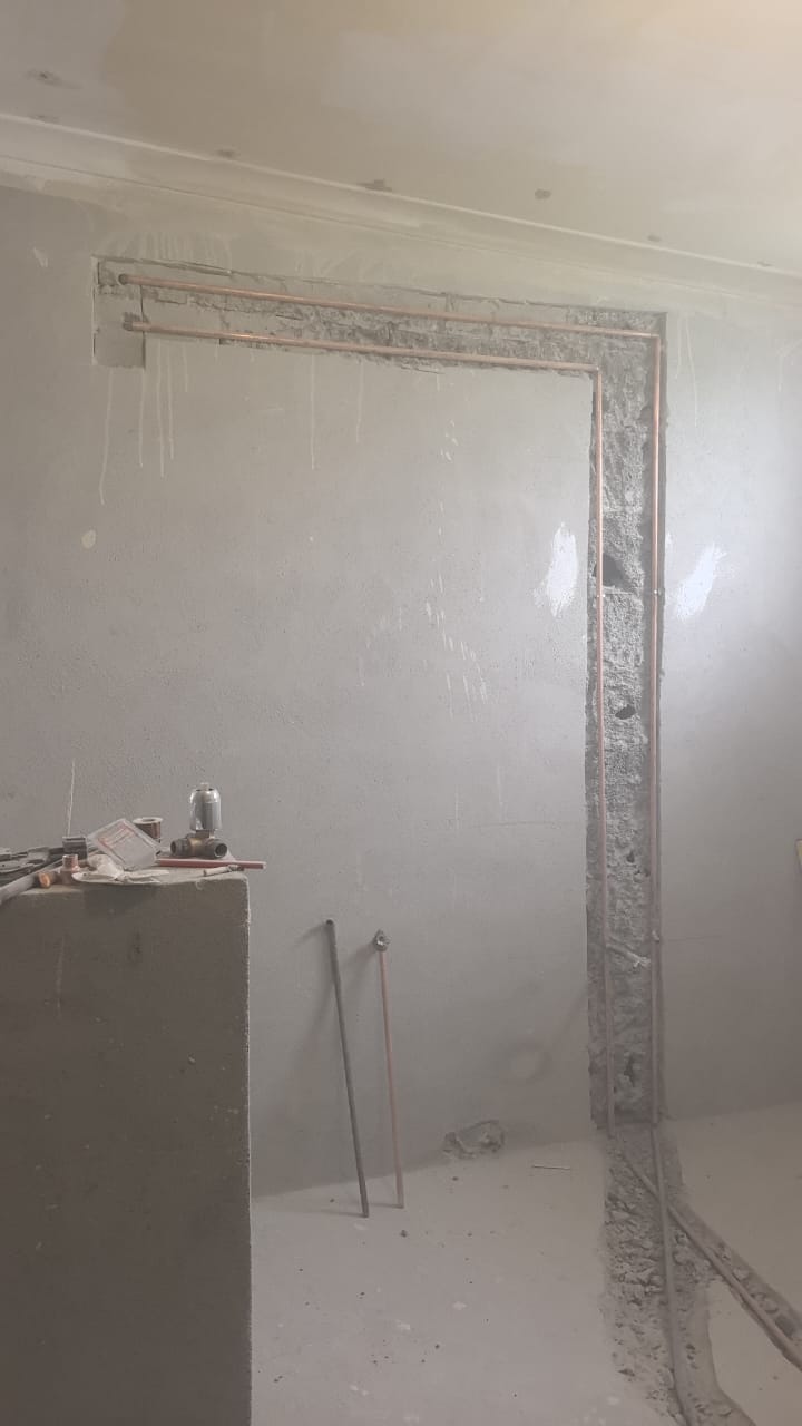 Bathroom shell ready for finishes