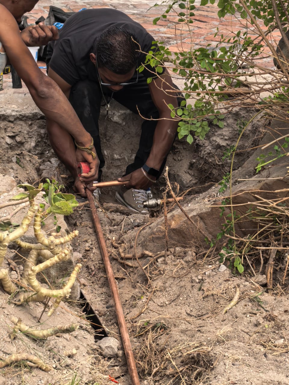 Mainline repair on site
