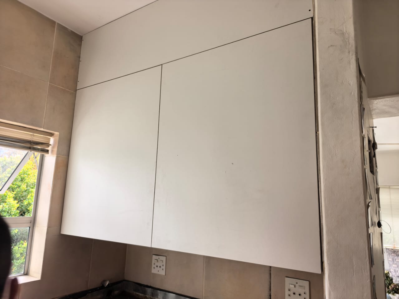 Copper plumbing in utility wall