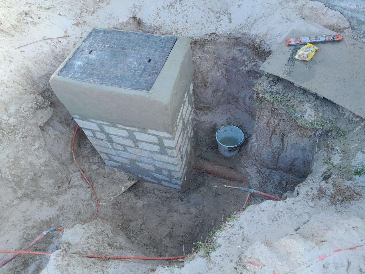 Concrete inspection chamber
